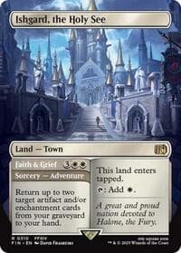 Ishgard, the Holy See (Borderless) - FINAL FANTASY - Magic: The Gathering card