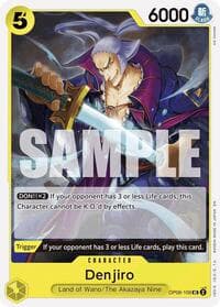 Denjiro (Reprint) - ST-28: Starter Deck 28 GREEN/YELLOW Yamato - One Piece Card Game card