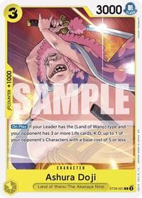 Ashura Doji - ST-28: Starter Deck 28 GREEN/YELLOW Yamato - One Piece Card Game card