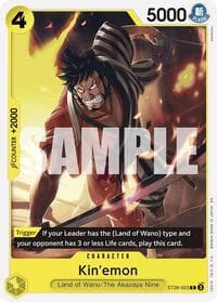 Kin'emon - ST-28: Starter Deck 28 GREEN/YELLOW Yamato - One Piece Card Game card