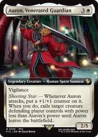 Auron, Venerated Guardian (Extended Art) - Commander: FINAL FANTASY - Magic: The Gathering card