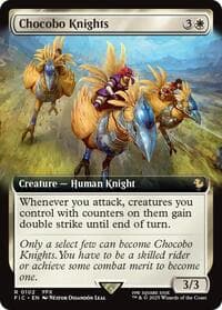 Chocobo Knights (Extended Art) - Commander: FINAL FANTASY - Magic: The Gathering card