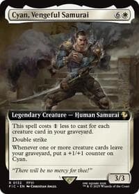 Cyan, Vengeful Samurai (Extended Art) - Commander: FINAL FANTASY - Magic: The Gathering card