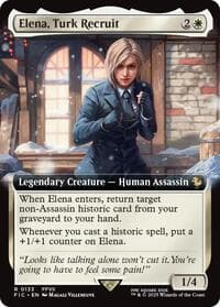 Elena, Turk Recruit (Extended Art) - Commander: FINAL FANTASY - Magic: The Gathering card