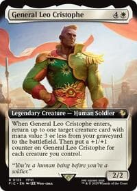 General Leo Cristophe (Extended Art) - Commander: FINAL FANTASY - Magic: The Gathering card