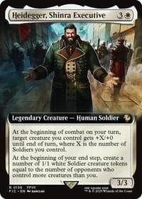 Heidegger, Shinra Executive (Extended Art) - Commander: FINAL FANTASY - Magic: The Gathering card