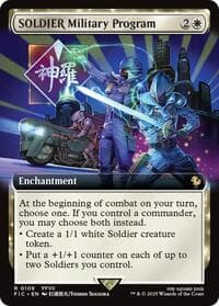 SOLDIER Military Program (Extended Art) - Commander: FINAL FANTASY - Magic: The Gathering card