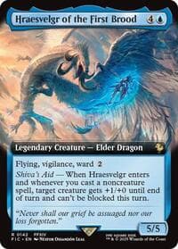 Hraesvelgr of the First Brood (Extended Art) - Commander: FINAL FANTASY - Magic: The Gathering card