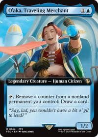O'aka, Traveling Merchant (Extended Art) - Commander: FINAL FANTASY - Magic: The Gathering card