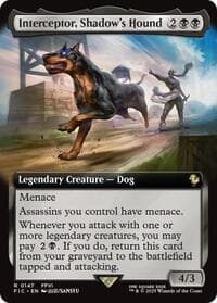 Interceptor, Shadow's Hound (Extended Art) - Commander: FINAL FANTASY - Magic: The Gathering card