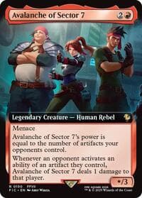 Avalanche of Sector 7 (Extended Art) - Commander: FINAL FANTASY - Magic: The Gathering card