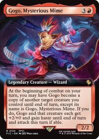 Gogo, Mysterious Mime (Extended Art) - Commander: FINAL FANTASY - Magic: The Gathering card