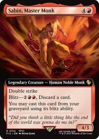 Sabin, Master Monk (Extended Art) - Commander: FINAL FANTASY - Magic: The Gathering card