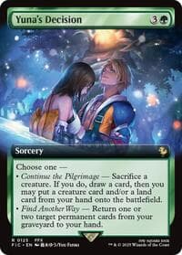Yuna's Decision (Extended Art) - Commander: FINAL FANTASY - Magic: The Gathering card