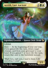 Aerith, Last Ancient (Extended Art) - Commander: FINAL FANTASY - Magic: The Gathering card