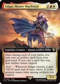 Edgar, Master Machinist (Extended Art) - Commander: FINAL FANTASY - Magic: The Gathering card