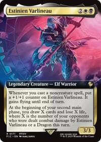 Estinien Varlineau (Extended Art) - Commander: FINAL FANTASY - Magic: The Gathering card
