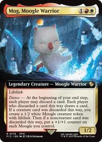 Mog, Moogle Warrior (Extended Art) - Commander: FINAL FANTASY - Magic: The Gathering card