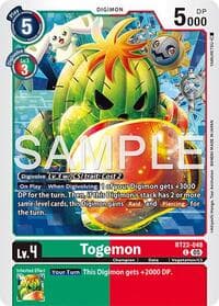 Togemon - Cyber Eden - Digimon Card Game card