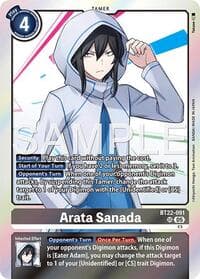 Arata Sanada - Cyber Eden - Digimon Card Game card