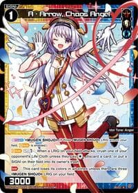 A - Arrow, Chaos Angel (Parallel) - Legendary DIVA - WIXOSS card