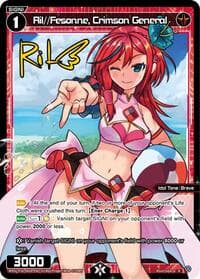 Ril//Fesonne, Crimson General (Parallel) - Legendary DIVA - WIXOSS card