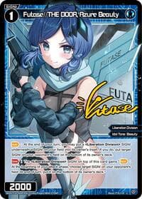 Futase//THE DOOR, Azure Beauty (Parallel) - Legendary DIVA - WIXOSS card