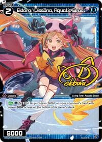Eldora//Dissona, Aquatic Beast (Parallel) - Legendary DIVA - WIXOSS card