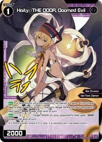 Haity//THE DOOR, Doomed Evil (Parallel) - Legendary DIVA - WIXOSS card