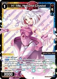 H - Mic, Natural Crystal (Parallel) - Legendary DIVA - WIXOSS card