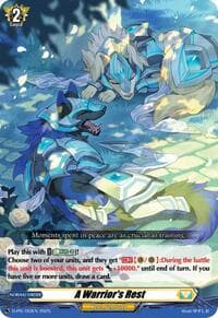 A Warrior's Rest - D Promo Cards - Cardfight Vanguard card