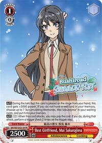 Best Girlfriend, Mai Sakurajima (Summer Fest 2025) - Bushiroad Event Cards - Weiss Schwarz card