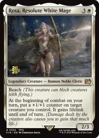 Rosa, Resolute White Mage - Prerelease Cards - Magic: The Gathering card