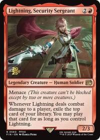 Lightning, Security Sergeant - Prerelease Cards - Magic: The Gathering card