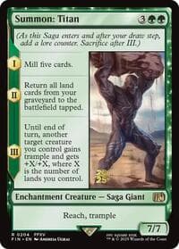 Summon: Titan - Prerelease Cards - Magic: The Gathering card