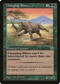 Charging Rhino - Portal - Magic: The Gathering card