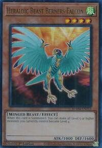 Heraldic Beast Berners Falcon - Battles of Legend: Monster Mayhem - YuGiOh card
