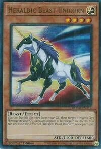 Heraldic Beast Unicorn - Battles of Legend: Monster Mayhem - YuGiOh card