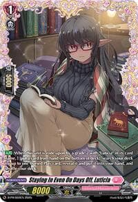 Staying In Even On Days Off, Luticia - D Promo Cards - Cardfight Vanguard card