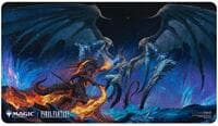 FINAL FANTASY Holofoil Playmat for Magic: The Gathering - Bahamut and Ifrit - Ultra Pro Playmats - Playmats card