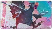 FINAL FANTASY Holofoil Playmat for Magic: The Gathering - Premium Black Traveling Chocobo - Ultra Pro Playmats - Playmats card