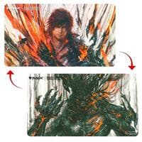 FINAL FANTASY Double Sided Playmat for Magic: The Gathering - Premium Clive, Ifrit's Dominant - Ultra Pro Playmats - Playmats card