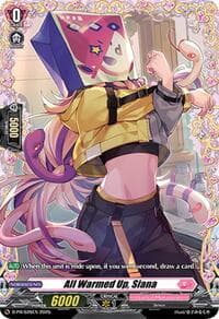 All Warmed Up, Siana - D Promo Cards - Cardfight Vanguard card