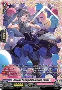 Resolve to Sing Until the End, Louise - D Promo Cards - Cardfight Vanguard card