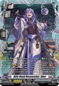 Blitz Head Researcher, Uber - D Promo Cards - Cardfight Vanguard card