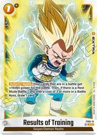 Results of Training (Bonus Pack Alternate Art) - Starter Deck 8: Vegeta (Mini) Super Saiyan 3 - Dragon Ball Super: Fusion World card