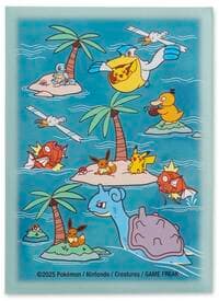 Pokemon TCG: Pokemon Center Exclusive - Sunny Sea (65 Pack) - Pokemon International Card Sleeves - Card Sleeves card