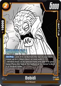Babidi - FB03-084 - Manga Booster 01 - Dragon Ball Super: Fusion World card