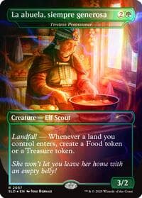 La abuela, siempre generosa - Tireless Provisioner (Rainbow Foil) - Secret Lair Drop Series - Magic: The Gathering card