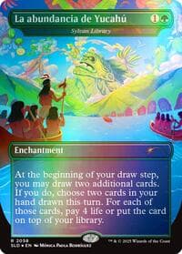 La abundancia de Yucahú - Sylvan Library (Rainbow Foil) - Secret Lair Drop Series - Magic: The Gathering card